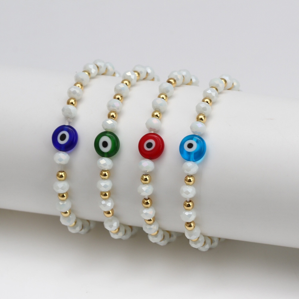 European and American cross-border beads, Devil's Eye bracelet, women's oil-dripping Blue eye bracelet, scenic area beach student bracelet wholesale, Hao 41350723035369334