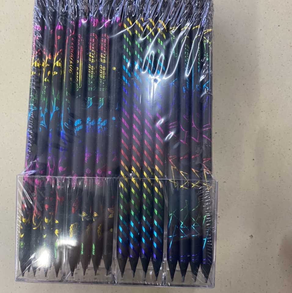 144 pieces of black wood pencils