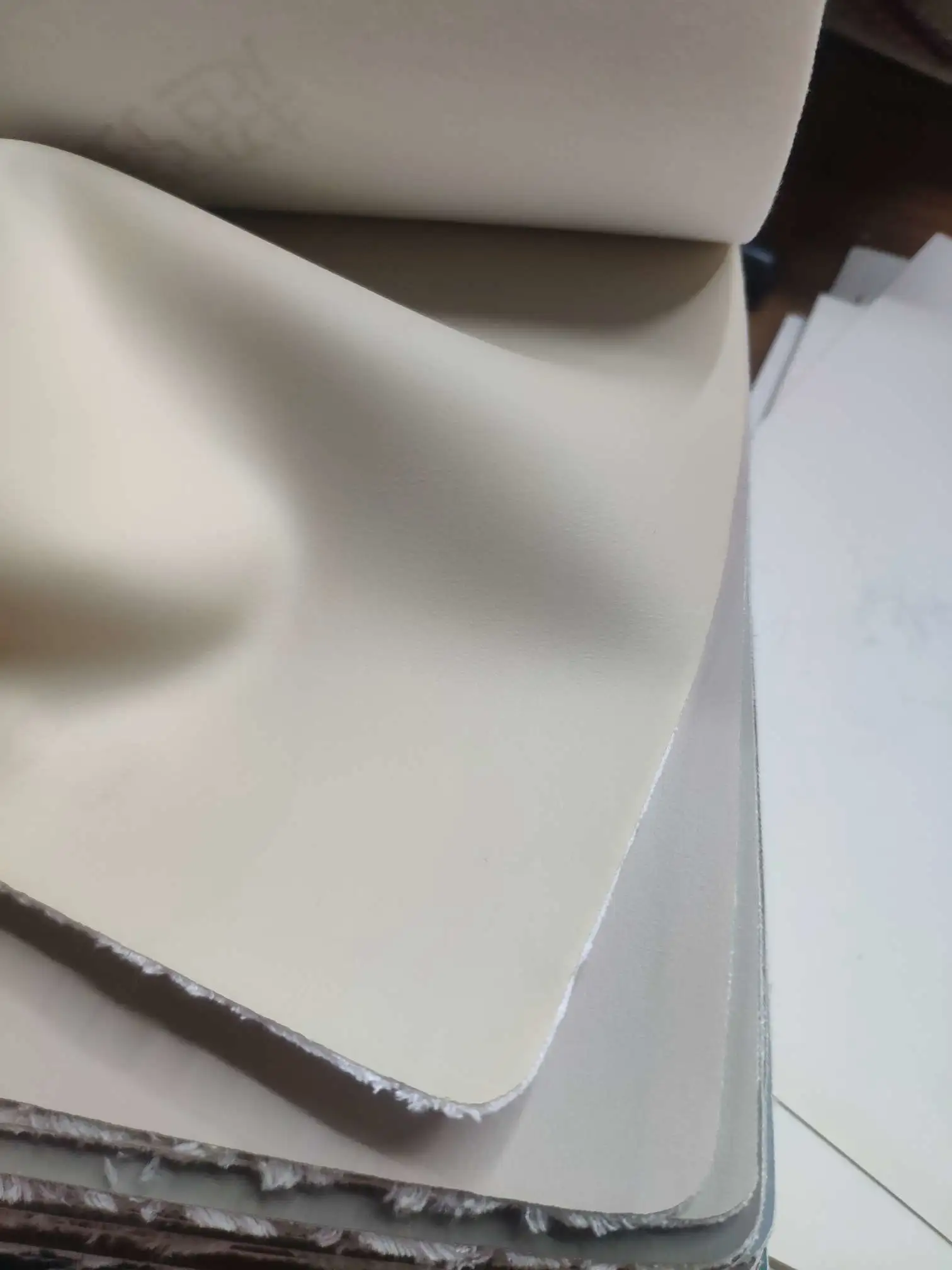Artificial leather soft and hard wrapping sliding door leather wall decorative leather fabric in stock, sofa leather imitation super No. 6 detail image 1