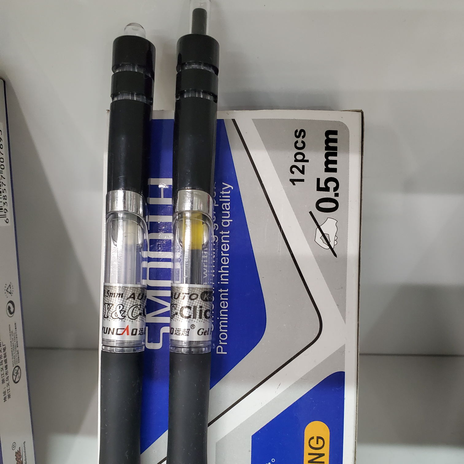 12 Pieces With Neutral Pen Black Students With Water-Based Pen Refill Black Pen Exam Stationery Office Supplies Signature Pen