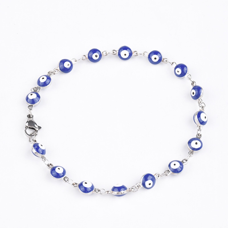Amazon source bracelet Female Europe and the United States evil demon eye bracelet ins fashion simple student blue eye jewelry Haohao41500723043282136