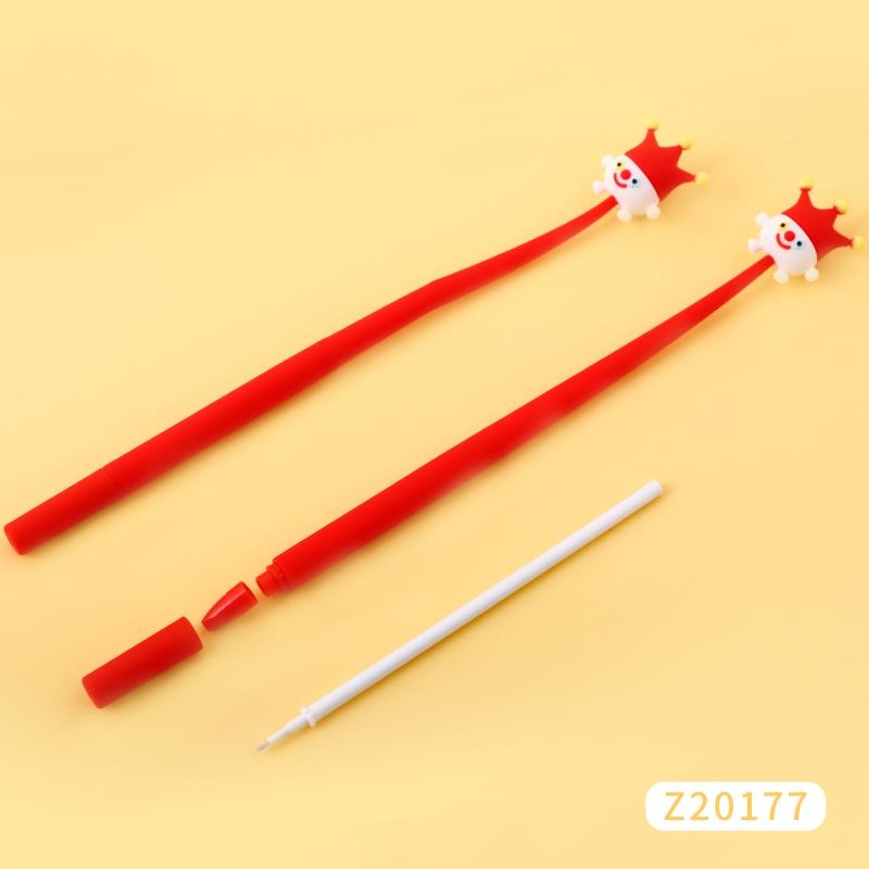 硅胶中性笔 小丑达人卡通造型中性笔 硅胶创意造型中性笔  卡通动漫造型中性笔 软胶中性笔详情图7