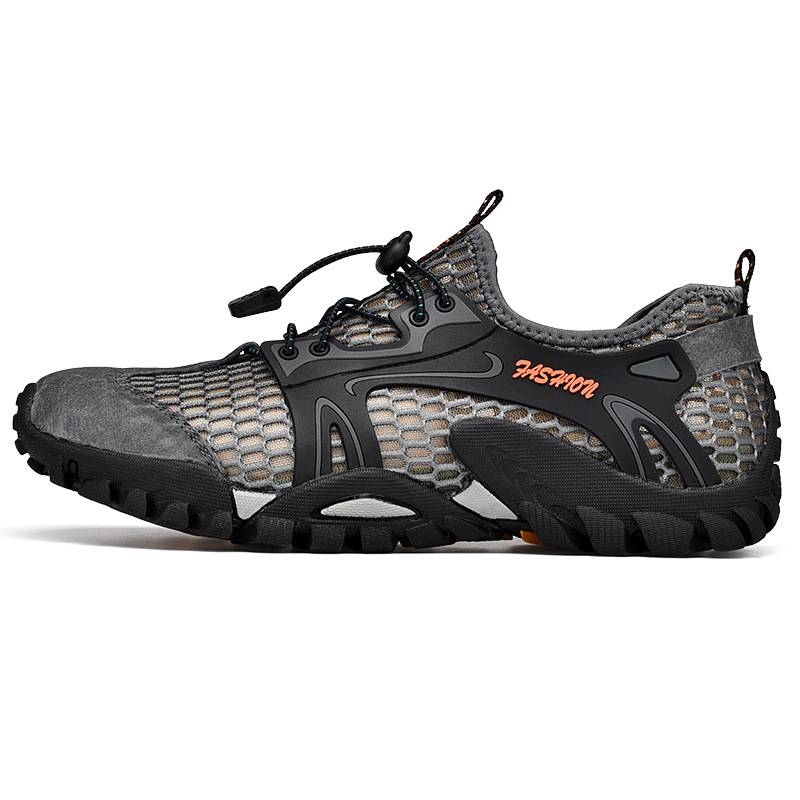 夏季男鞋透气网鞋男士户外登山鞋青少年镂空网眼鞋学生涉水溯溪鞋，39-44
