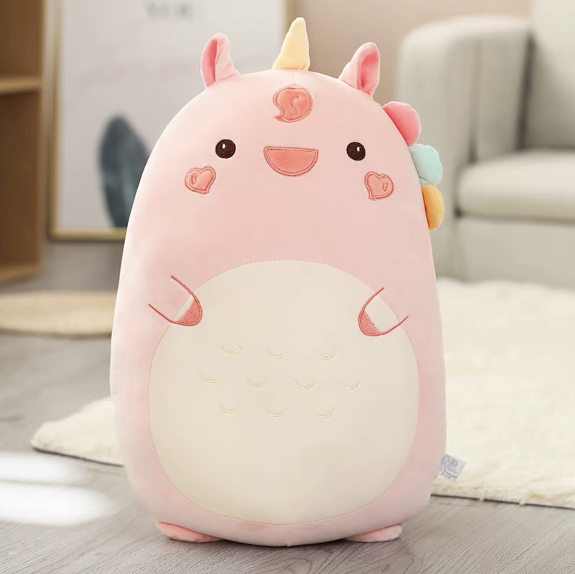 Cute stuffed animal rabbit doll male Piglet doll sleep pillow girl bed super soft dinosaur hold sleep 19