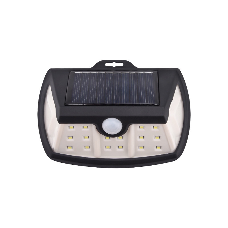 New solar sensor light 28LED68COB solar wall lamp, five-sided light-emitting human body sensor light, outdoor wall lamp, garden lamp, street lamp