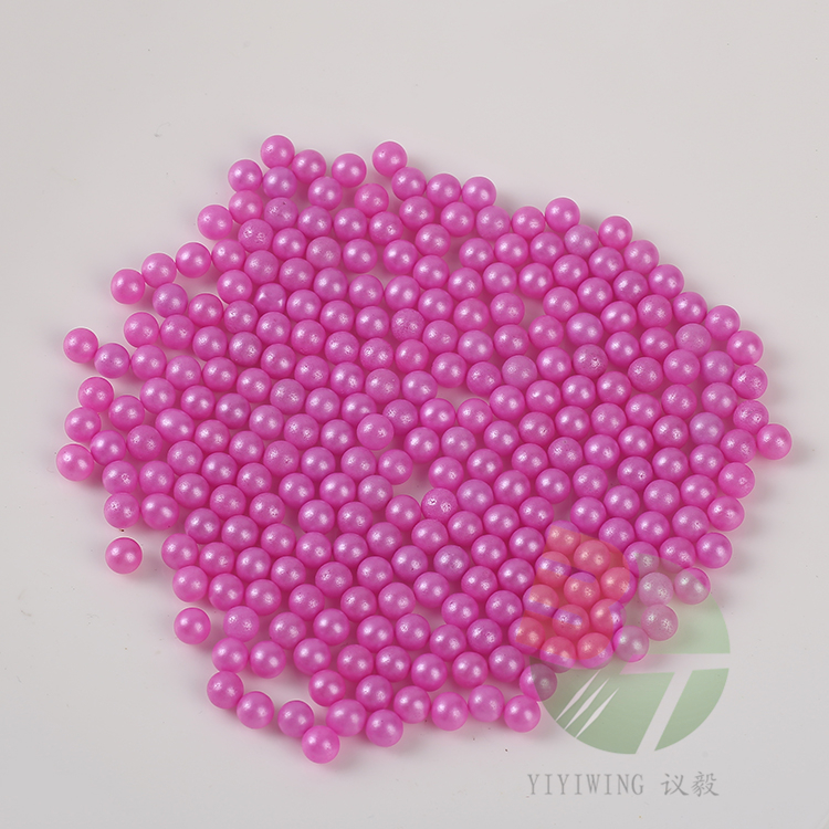 1000粒6mm镀色红玻璃珠 粉红玻璃球 浅红BB蛋珠玩具详情图1