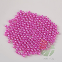 1000粒6mm镀色红玻璃珠 粉红玻璃球 浅红BB蛋珠玩具