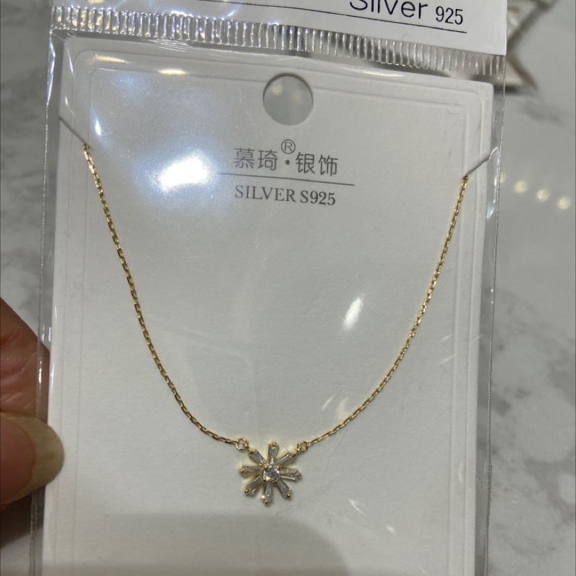 异形锆项链