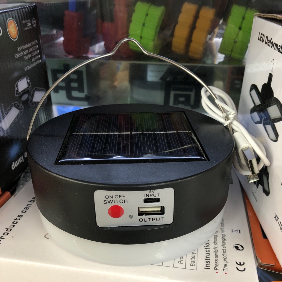 مصابيح إضاءة متعددة الوظائف لمصابيح التخييم الليلي لمصابيح USB في خيام الطوارئ التي تعمل بالطاقة الشمسية Specification image