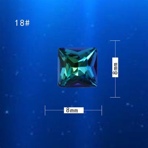 Nail art accessories: Irregular-shaped diamond flat bottom mixed set, a popular online hit AB color champagne color super shiny water diamond Japanese nail art accessory 1901 Item Picture