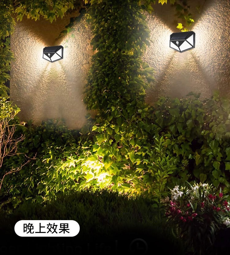 154cob solar sensor light, door light, new Amazon solar light, outdoor human body sensor wall light, garden light, street light, wall light detail image 7