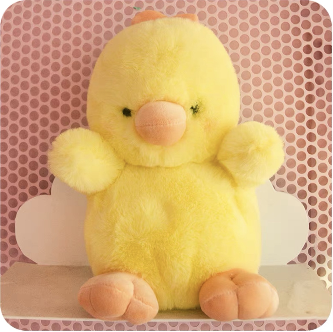 Bear doll Heal Tie birthday gift Sleep hug girl bunny Lamb doll bed plush toy 8