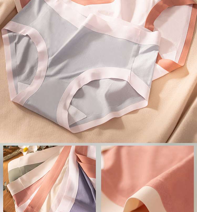 One-Piece Adhesive Seamless Fashion Color Underwear For Girls Specification drawing
