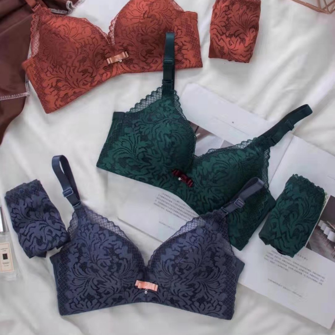 非凡姿色蕾丝网纱文胸收副乳聚拢调整型内衣舒适透气胸罩2