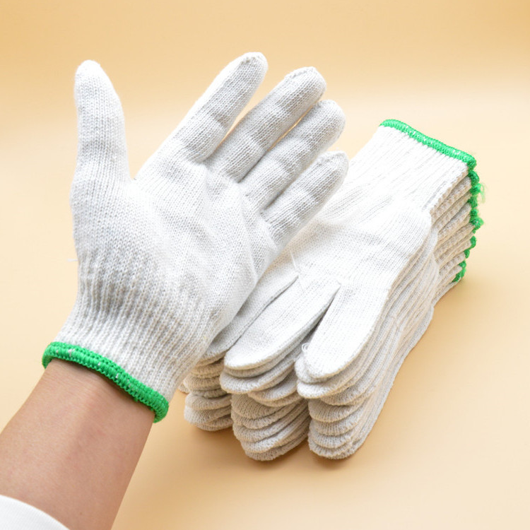 Protective gloves Cotton yarn gloves Knit gloves Thread gloves Lamp shade Cotton 500g gloves protective supplies