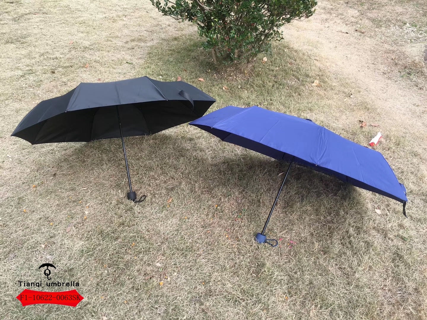 0063SK三折手开素色防紫外线晴雨伞详情图7