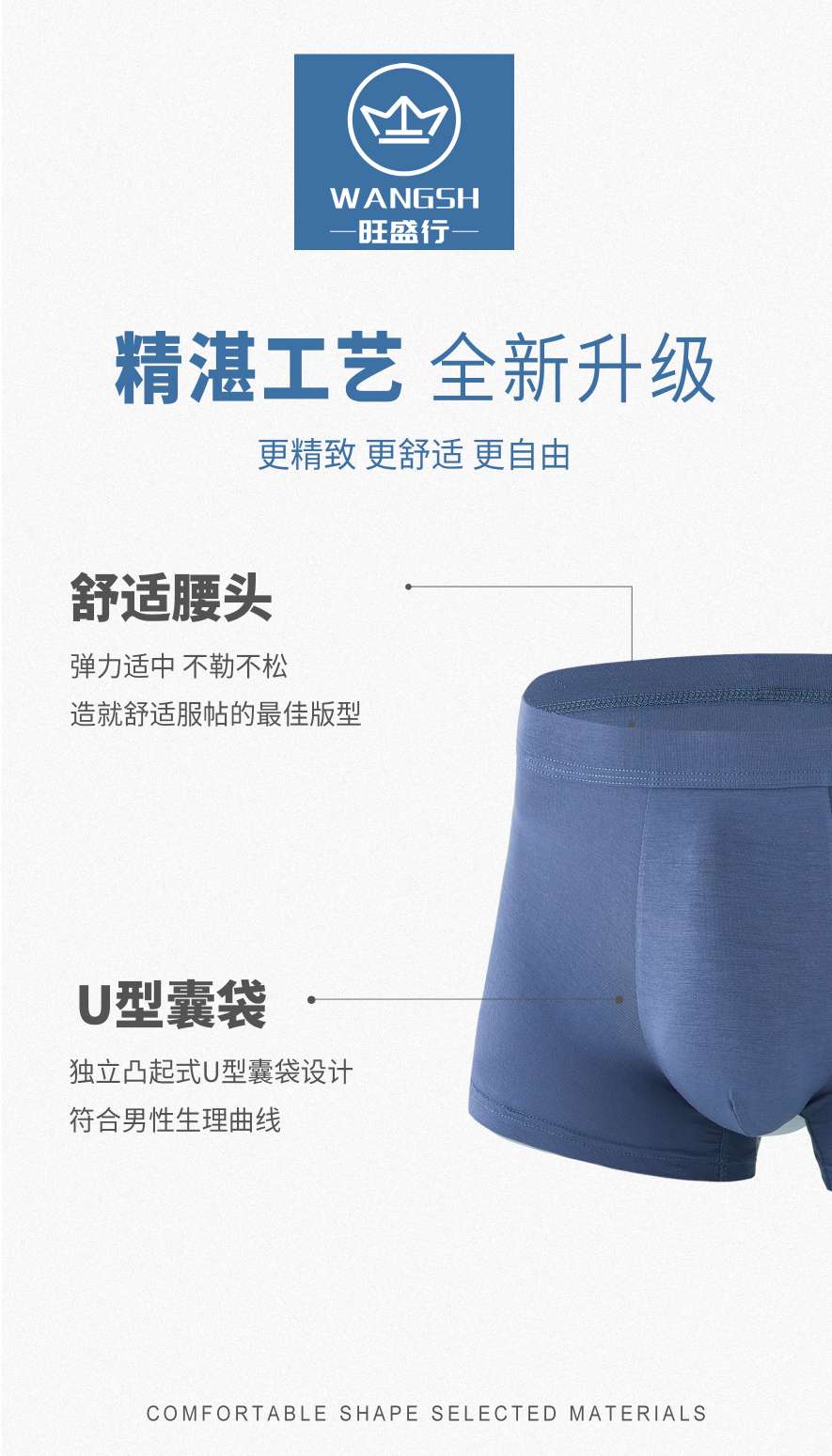 Men's Underwear Modal Clean Skin-Friendly Comfort Boxers Breathable Item Picture