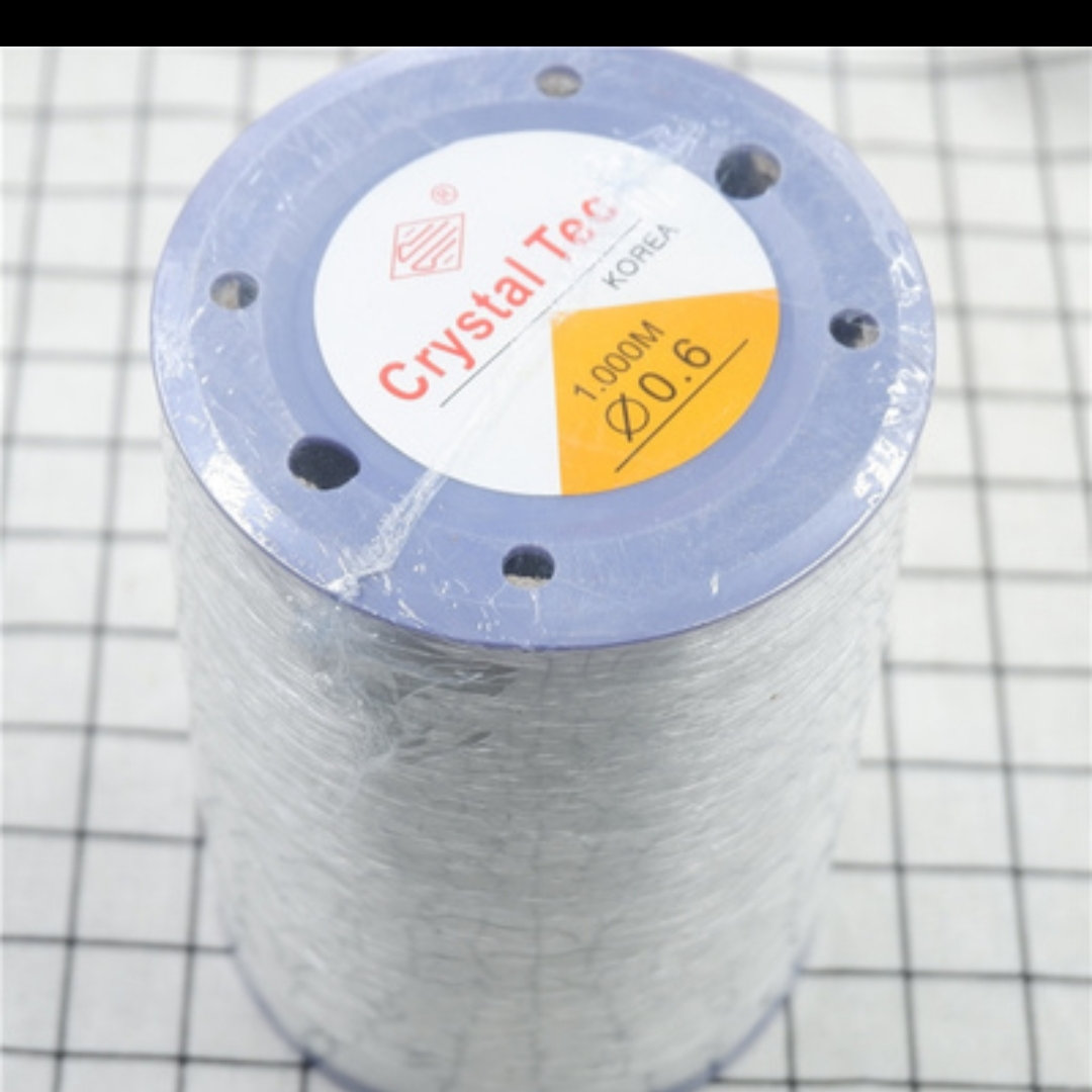 Large roll round elastic fish silk thread 0.6mm transparent white beaded crystal thread Elastic bead bead bead bead string