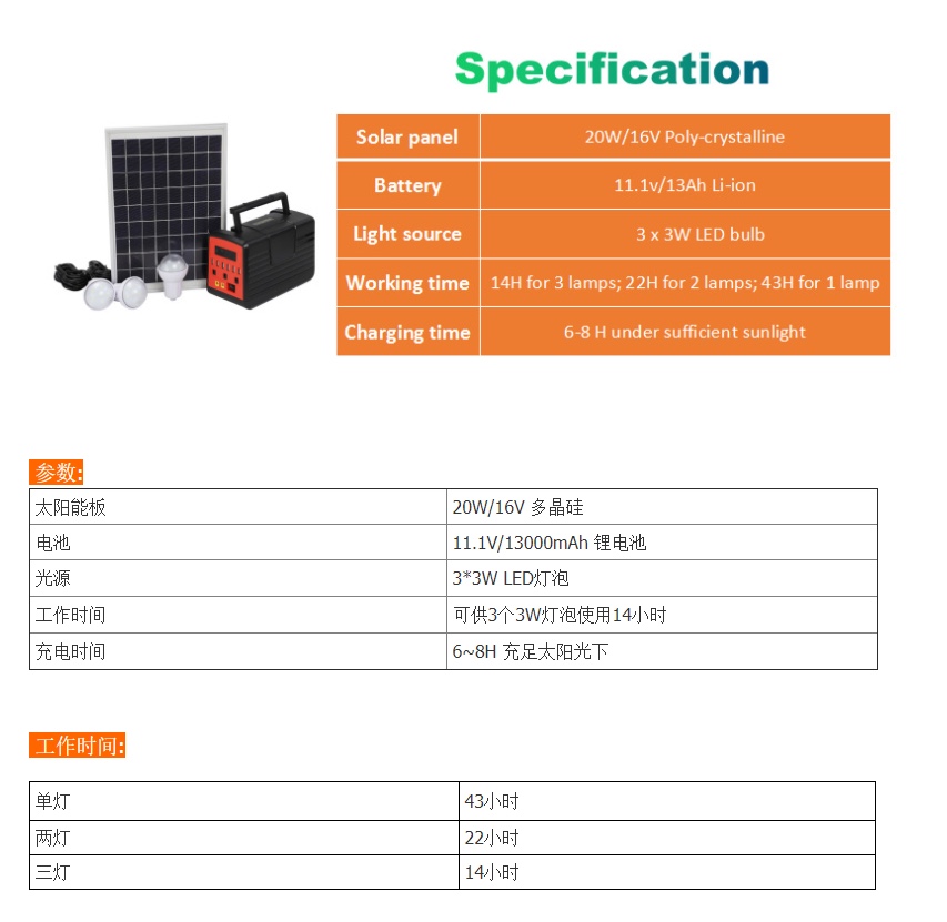 【JUMIA】Solar home system for natural disaster emergency详情图4