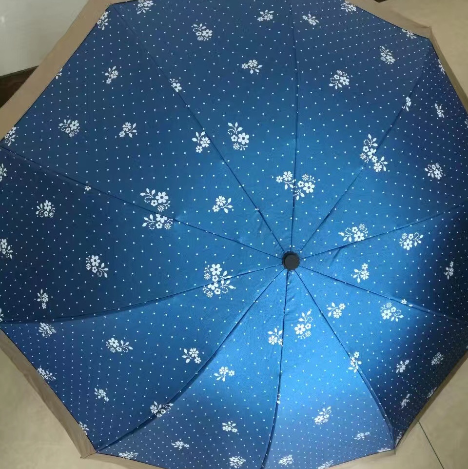 三折色胶接边广告伞雨伞晴雨伞折叠伞两用太阳伞遮阳伞防紫外线伞女士伞