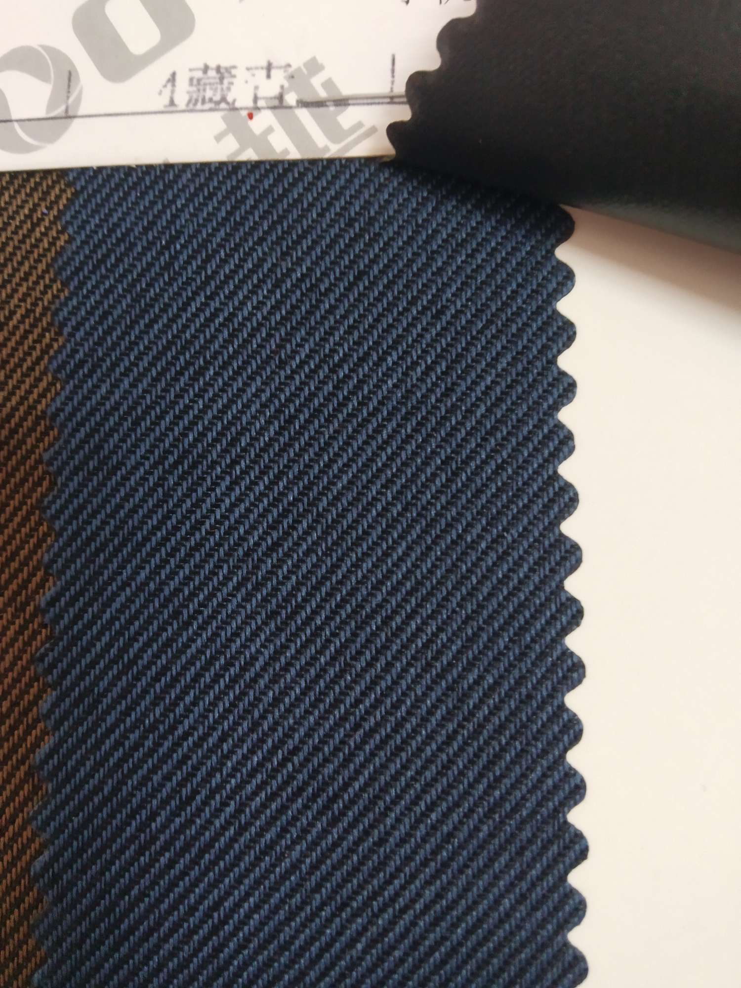 TY-- 006 Two-tone small twill 4# Navy Blue Item Picture