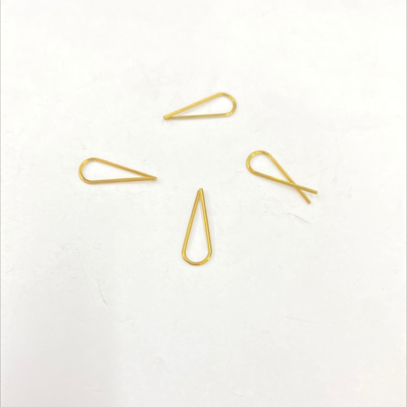 XM03969 square copper wire water drop shape