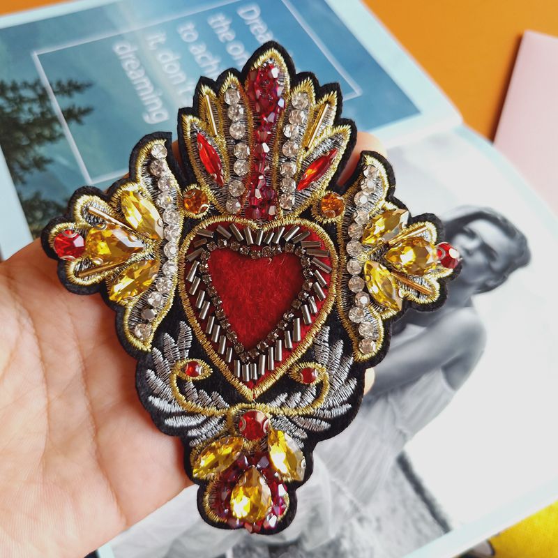 Europe And The United States Heavy Industry Embroider Mark Epaulette Manufacturers Diy Clothing Accessories Burnt Welding Accessories Diy Hand Sewn Glass Diamond Accessories details Picture