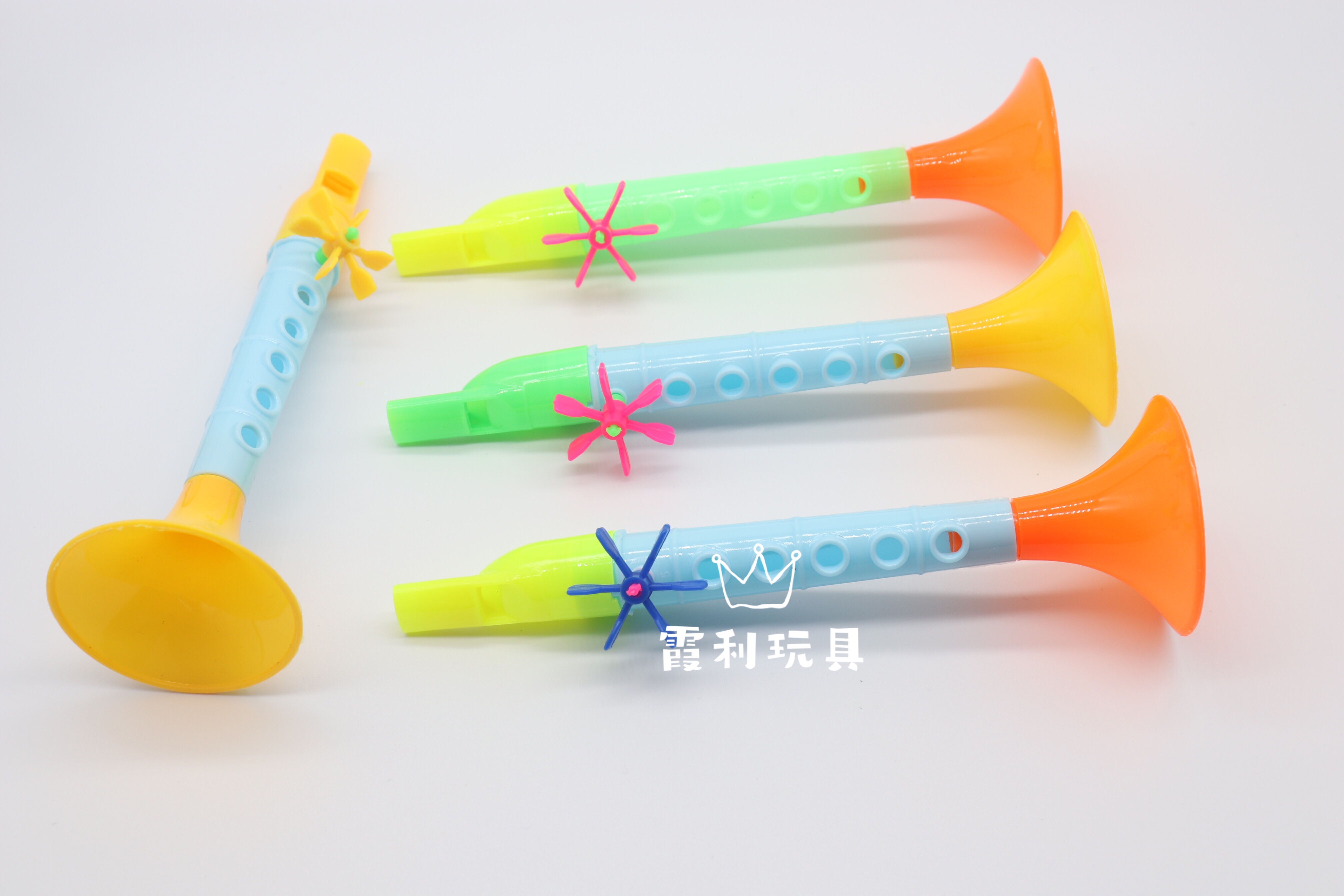 Children's plastic toys for blowing flutes and whistles as gifts detail image 1