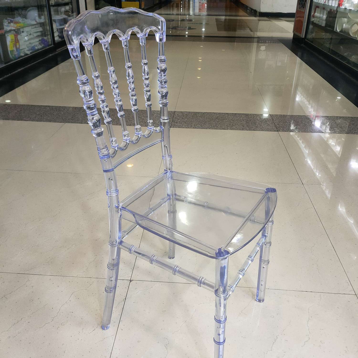 铭华家具厂水晶椅透明亚克力酒店椅宴会椅拿破仑椅餐椅细节图