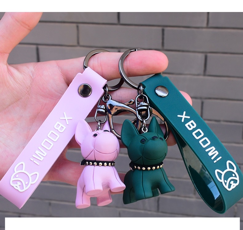 Four-color cartoon creative French keychain Specification image