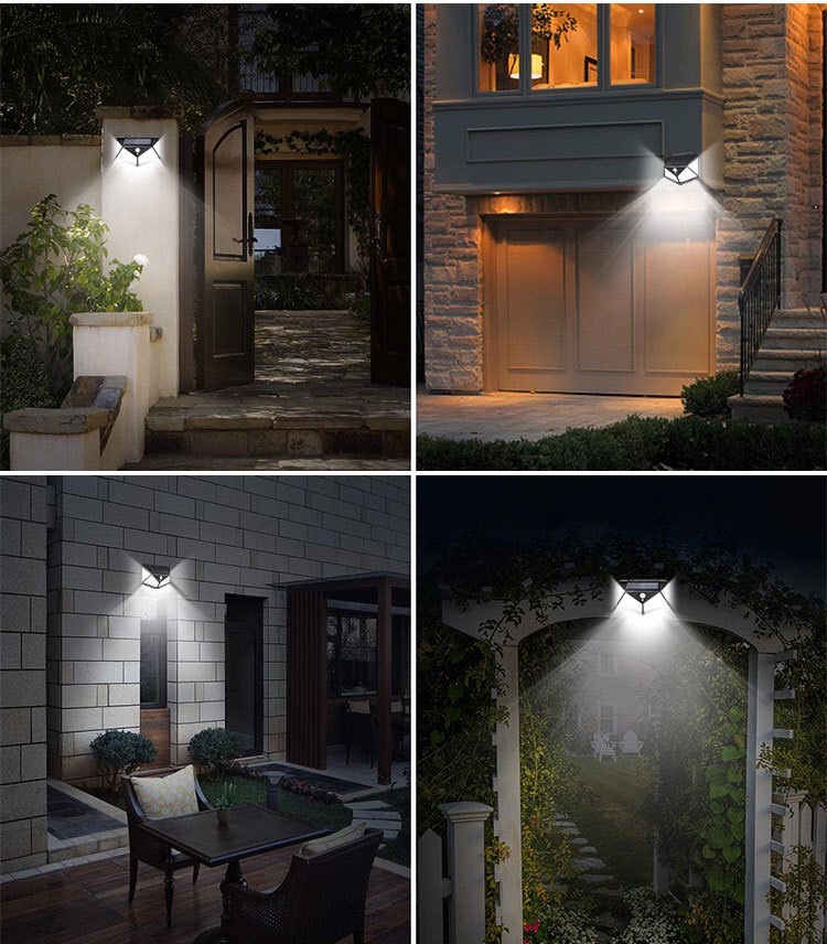 154cob solar sensor light, door light, new Amazon solar light, outdoor human body sensor wall light, garden light, street light, wall light Item Picture