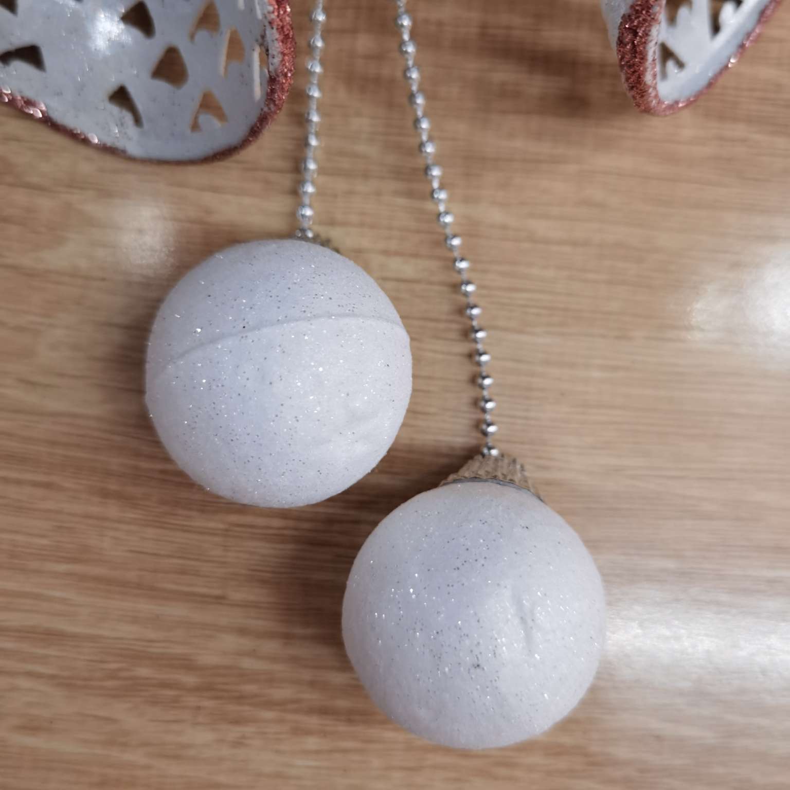 1017 Christmas gifts, Christmas pendants, Christmas decorations, Christmas ornaments, electroplated gold powder pendants details Picture