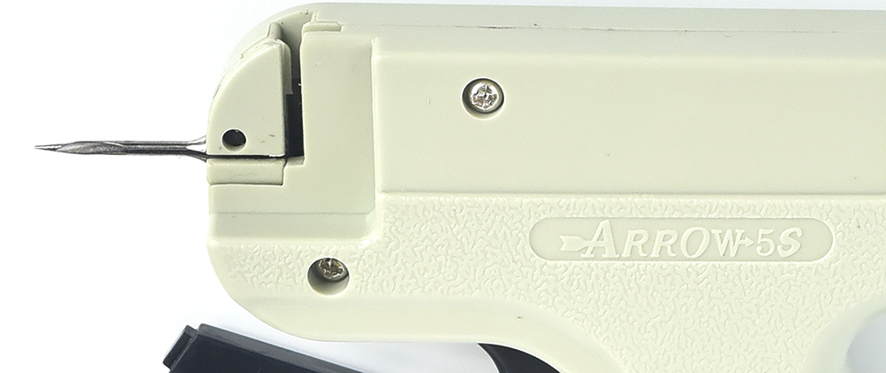 ARROW-5S tag gun, thick needle gun, tag gun for grabbing clothing tags, glue needle machine, label gun, DUKE sock gun Specification image