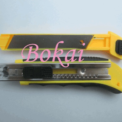 Boke heavy duty double color eight straight hair utility knife Metal slide buckle large tool knife blade