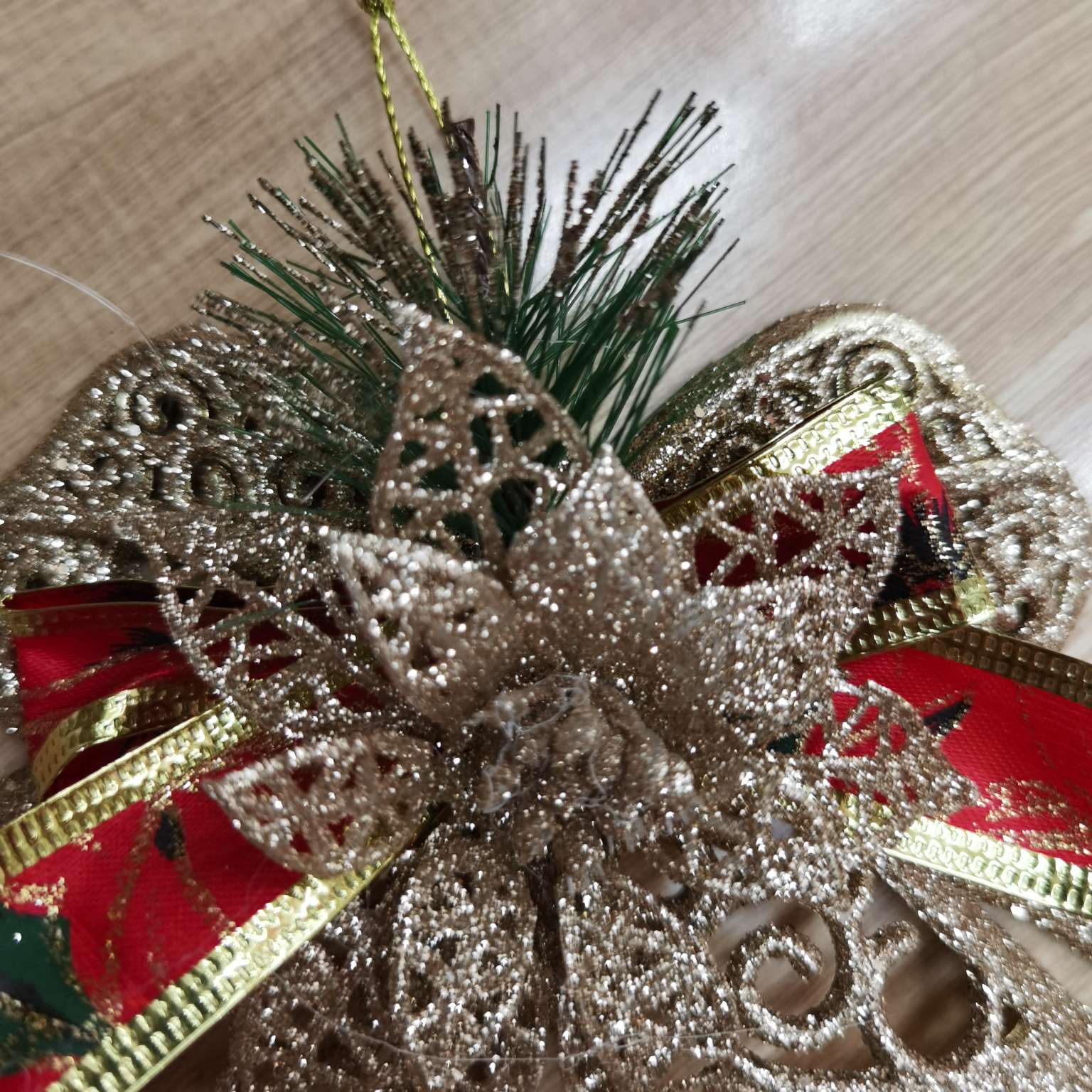 1014 Christmas gifts, Christmas pendants, Christmas decorations, Christmas ornaments, electroplated gold powder pendants Specification image