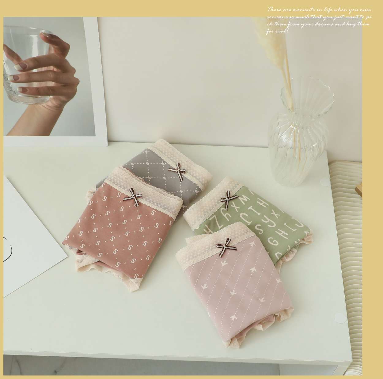 Cotton Pattern Printed Underwear For Girls Application Scenario