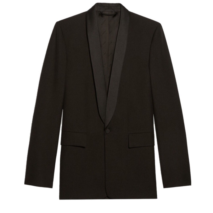 Balenciaga 男士 黑色单排扣西装外套46 48 50码 图