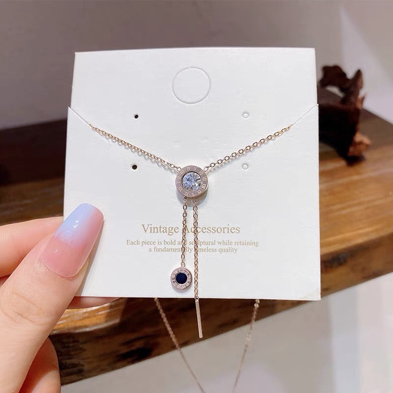 Popular big-name women's necklace 2021 new summer summer niche cool girl summer sweet clavicle chain