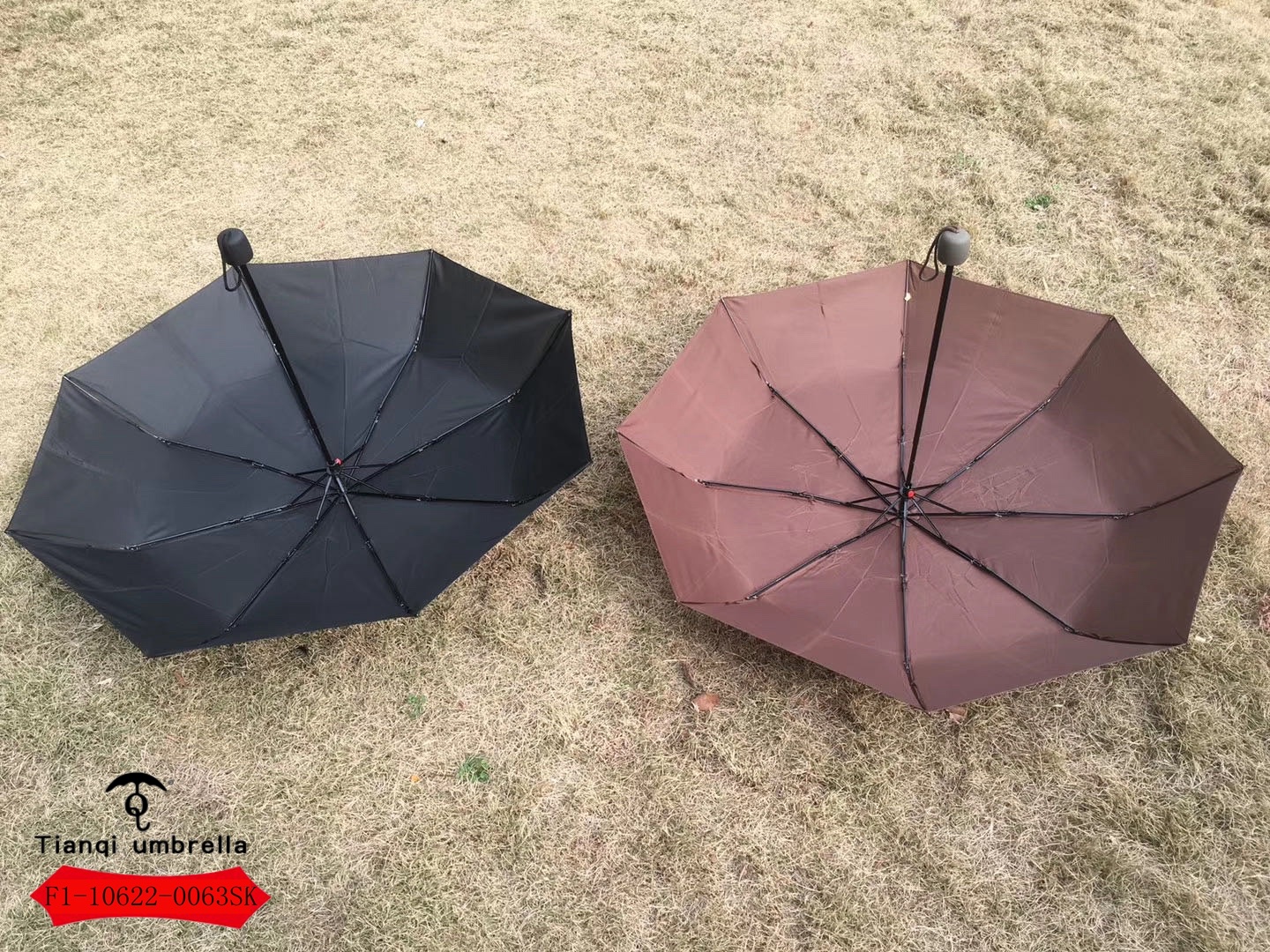 0063SK三折手开素色防紫外线晴雨伞详情图8