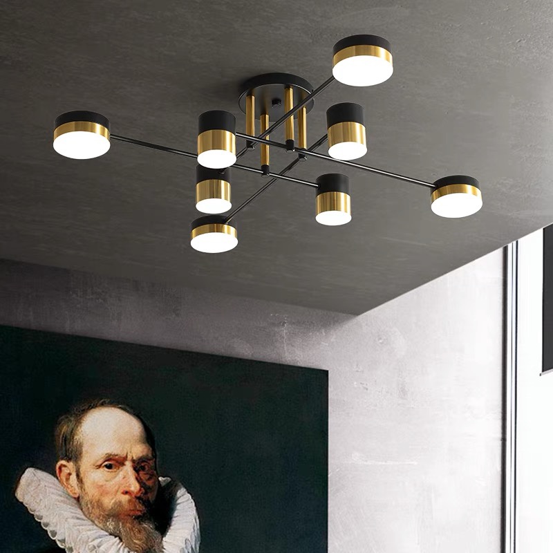 2021新款客厅吸顶灯现代简约创意餐厅卧室网红轻奢灯具北欧客厅灯详情图1