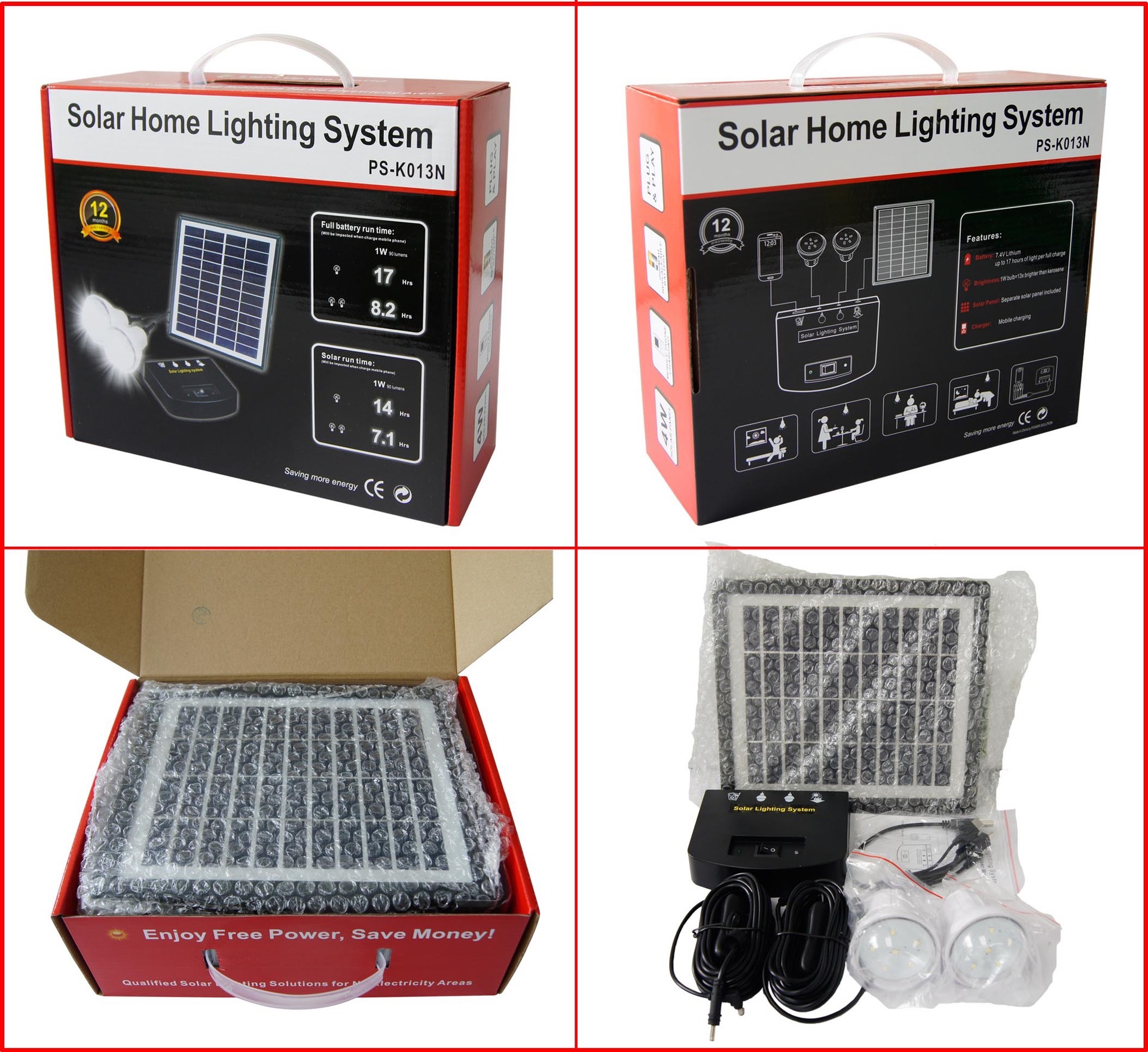 JUMIA】Solar camping kit ,solar led light, phone charge详情图12