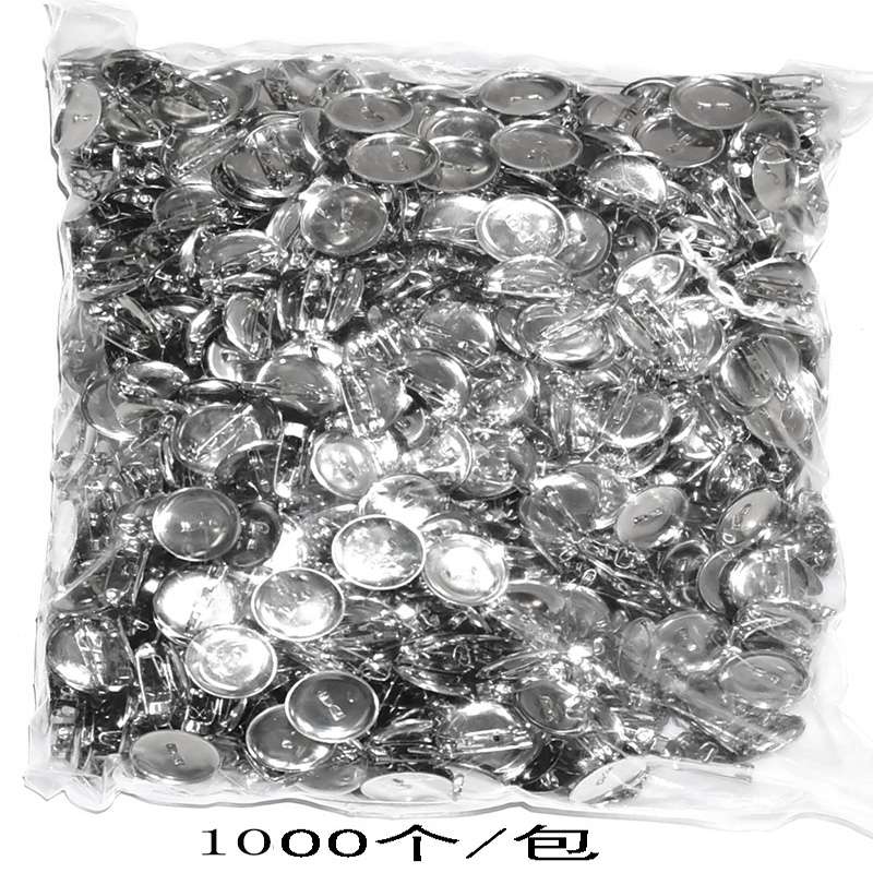 30mm round brooch, silver-white, 500 brooch tray, round brooch support, pin accessory, round base support, round brooch, pin diy material brooch Application Scenario