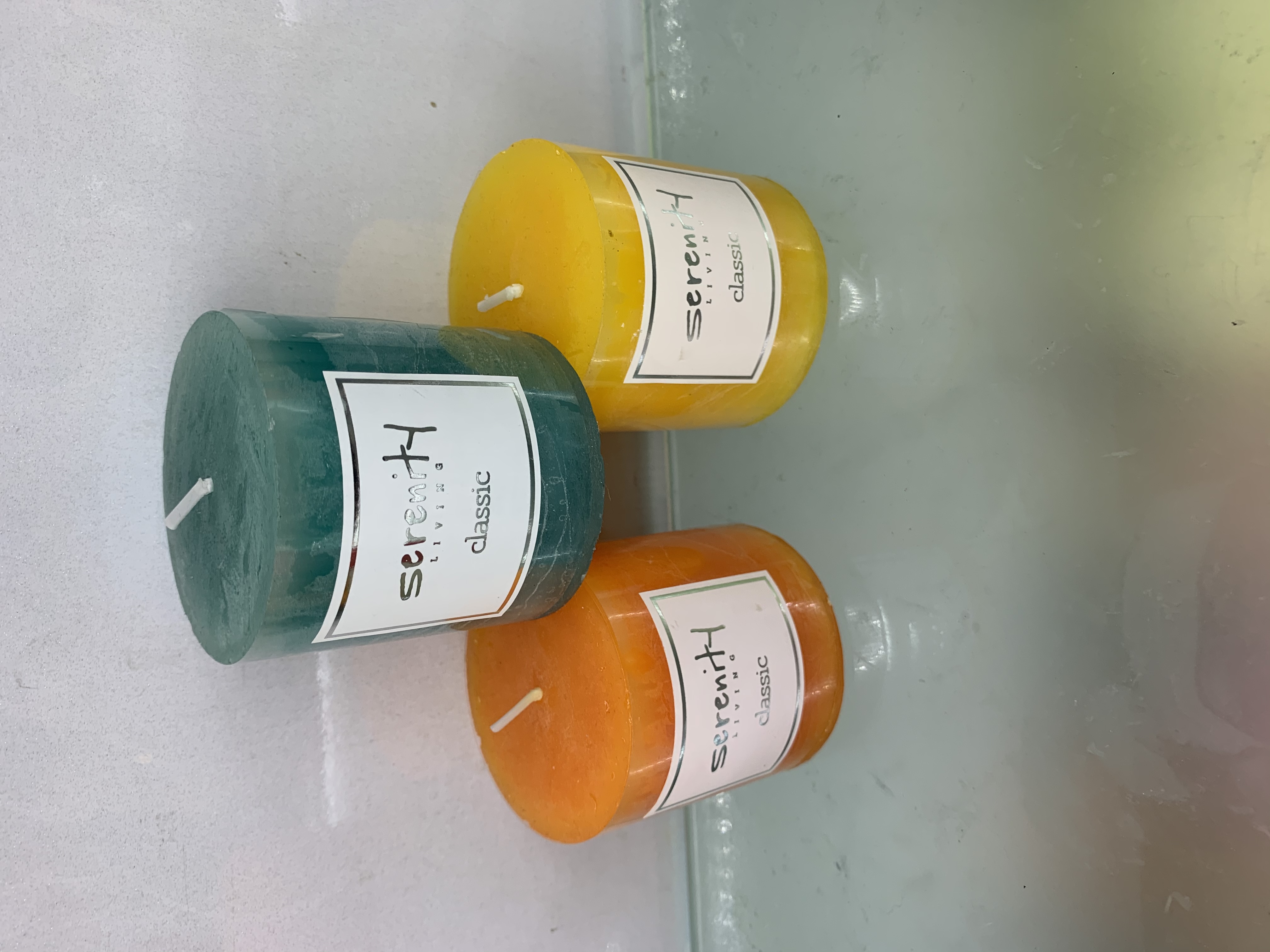 QRrY010B柱蜡多色多味无烟酒店家居咖啡厅蜡烛装饰品产品图