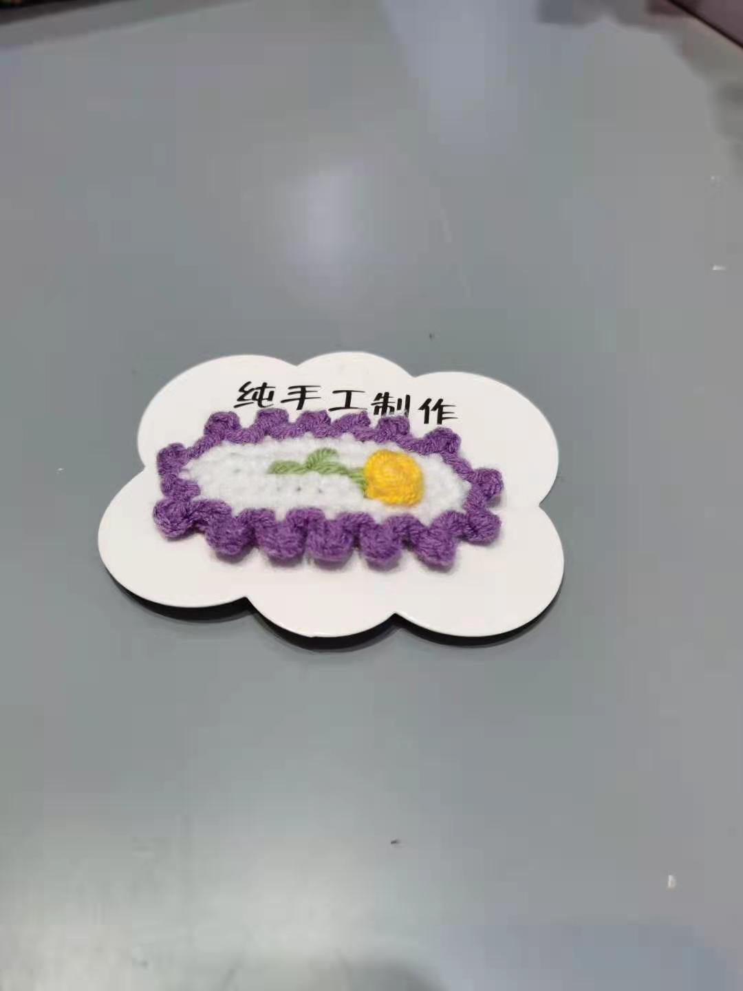 手工毛线一枝花夹子产品图