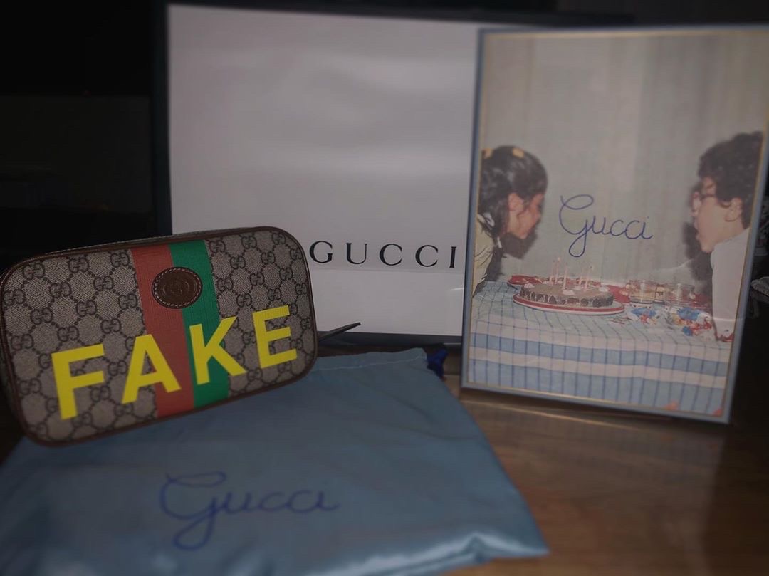 4Gucci 男士 Fake Not 印花腰包

长：24cm，宽：5.5cm，高：14cm详情图5