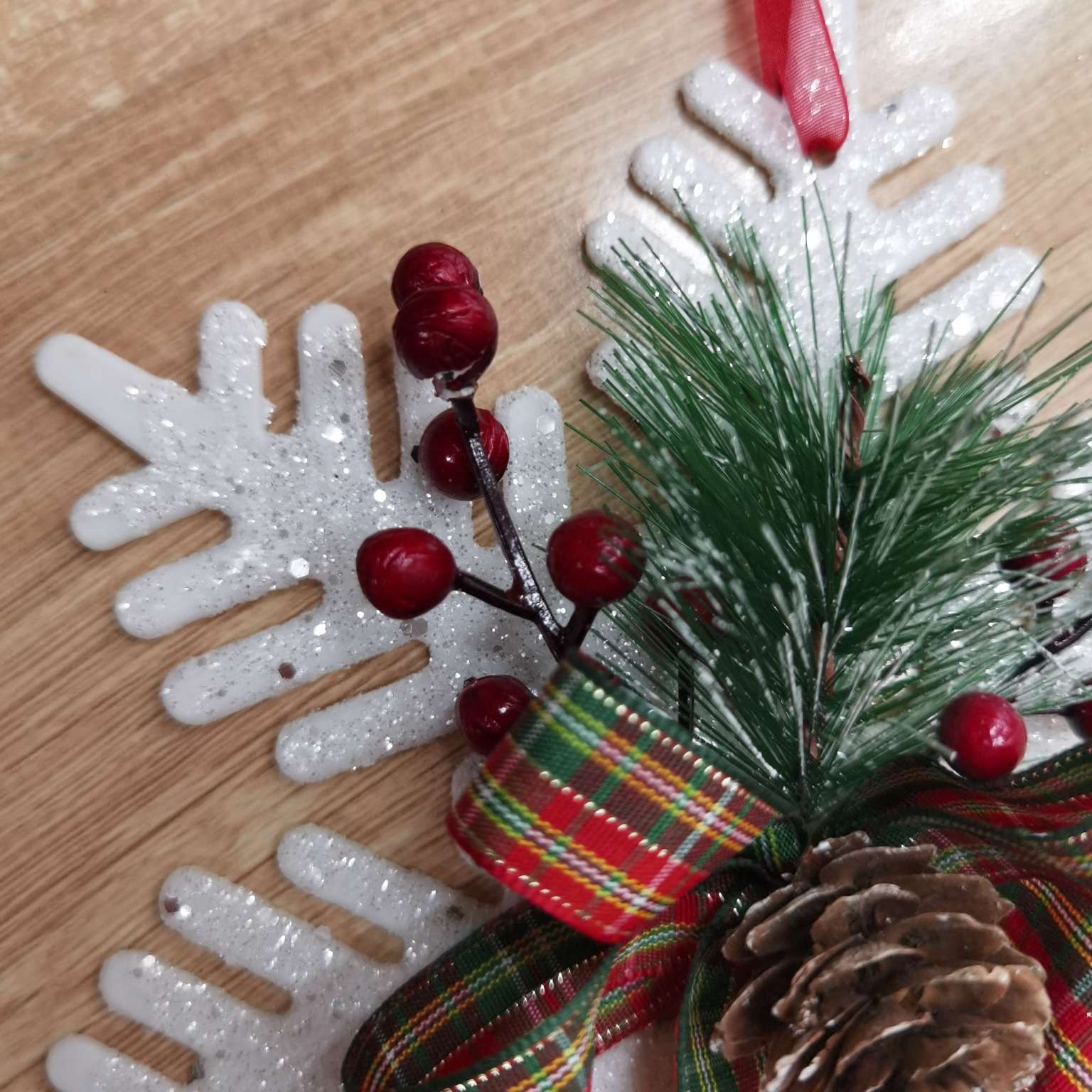 1016 Christmas gifts, Christmas pendants, Christmas decorations, Christmas ornaments, electroplated gold powder pendants Item Picture