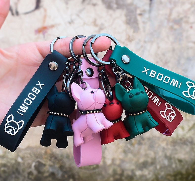 Four-color cartoon creative French keychain details Picture