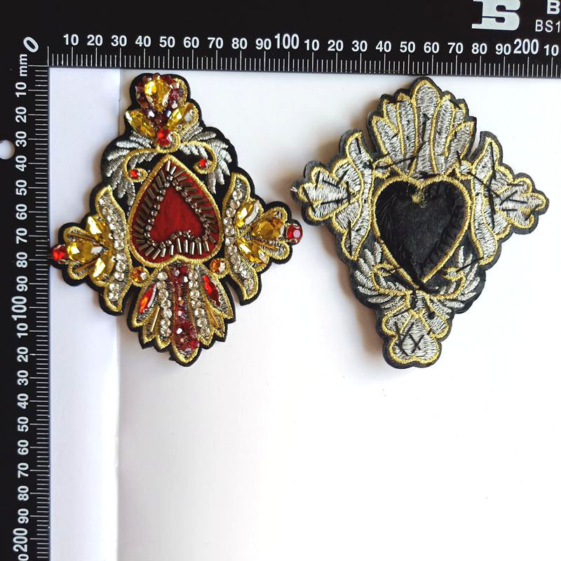 Europe And The United States Heavy Industry Embroider Mark Epaulette Manufacturers Diy Clothing Accessories Burnt Welding Accessories Diy Hand Sewn Glass Diamond Accessories Specification drawing