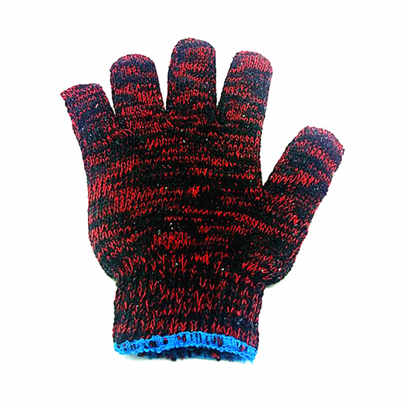 Protective gloves Cotton yarn gloves Knit gloves Thread gloves Lamp shade Cotton 500g gloves Protective supplies blue mouth