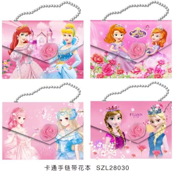 32K beaded chain tape craft Velcro tape decal cartoon entrepreneurial ledger Notepad